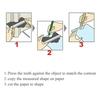 Plastic Profile Copy Gauge Contour Gauge Duplicator Tiles Wood Marking Tool Tiling Laminate Tool Floor Measuring Tool