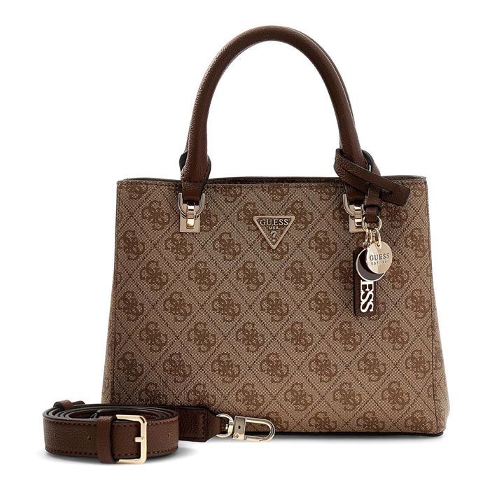 GUESS Bolso marrón claro marrón para mujer - Noelle II Bolso de hombro con múltiples compartimentos S Logo Latte / Marrón 327666