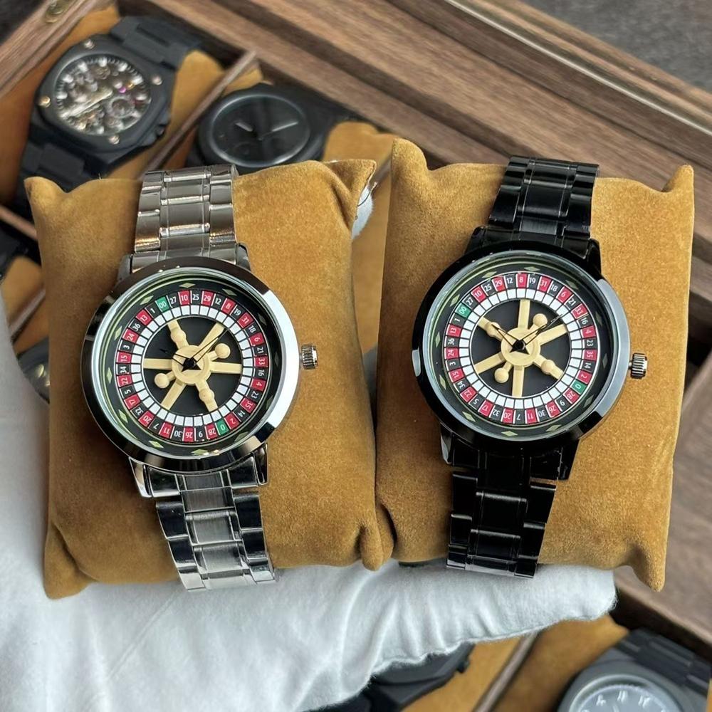 Top Luxury Men's Watch Stainless Steel Alloy Watch Men's Gambling Watch Quartz Watch