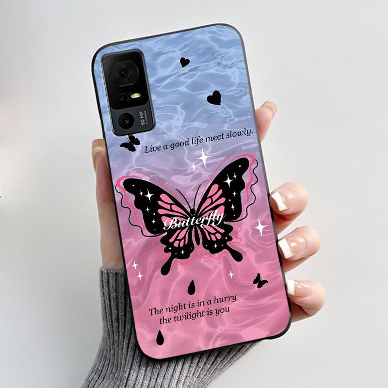 Cute Case For TCL 40 XL Fundas TCL 40T T608DL Cover For Lively Jitterbug Smart 4 Printing Shells Protective Soft Silicone Casing