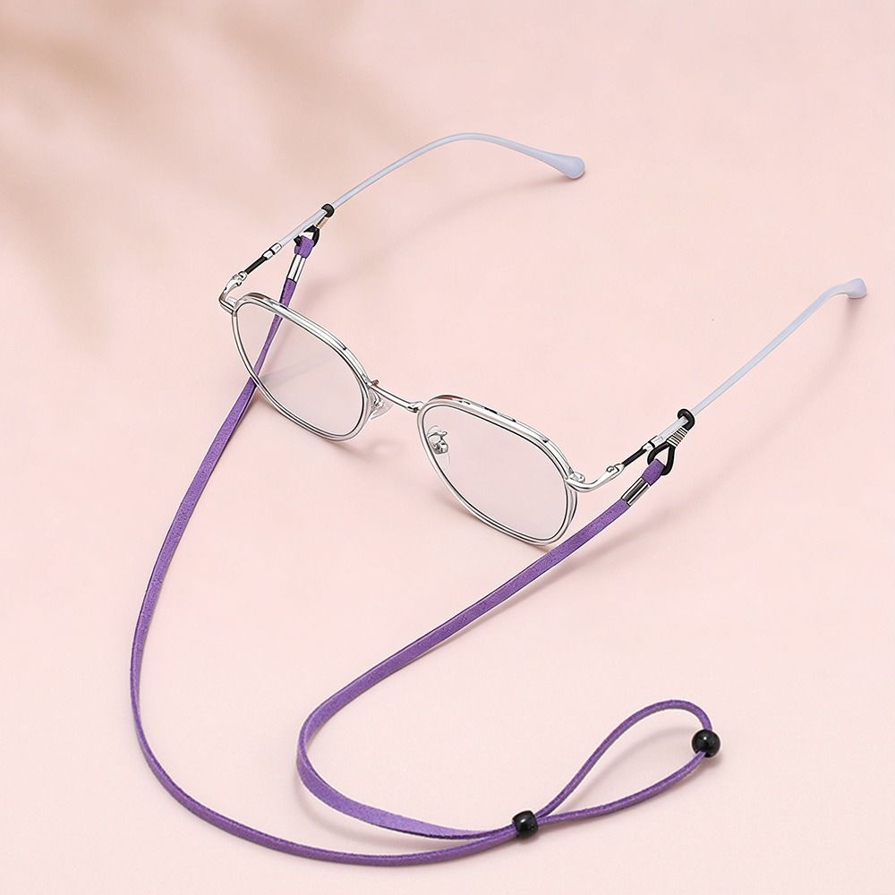 1PC Eyewear Retainer Eyeglasses Holder Strap Cord High Elasticity Durable Suede Leather Eyeglasses Strap Suede Fabric