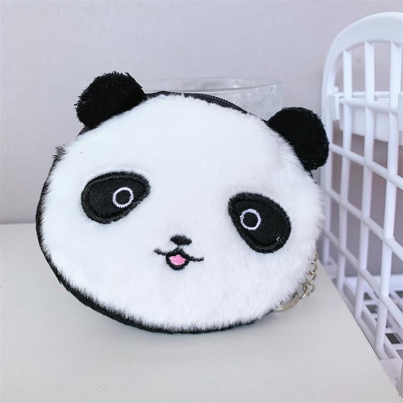 1PCS Animal Shape Mini Coin Wallet Cute Pig Cartoon Plush Wallets Creative Lovely Money Key Coin Purse for Kids Bag Accessories AVE
