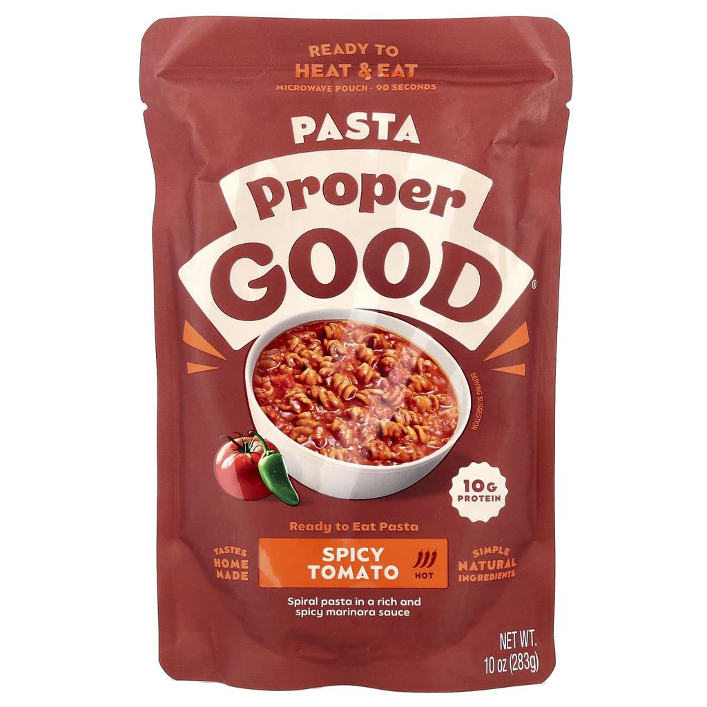 Proper Good, Ready-to-Eat Pasta, Spicy Tomato, Hot, 283g (10oz)