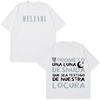 Rapper Melendi La Promesa Letters Print Tshirt Unisex Unisex Fashion Tshirts Short Sleeve Casual Cotton T Shirts Fan Gifts Tops