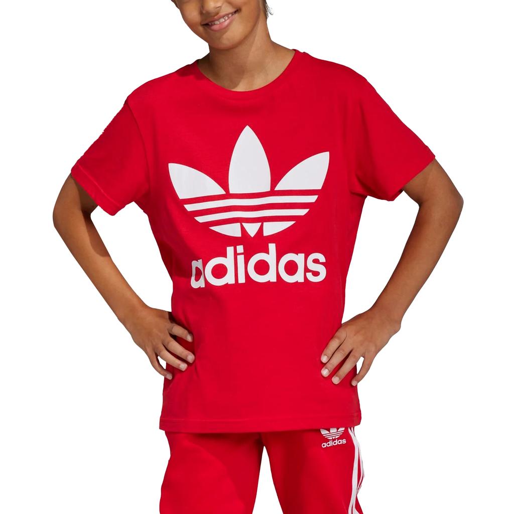 adidas Originals Trefoil T Shirt Red Kids' IB9929