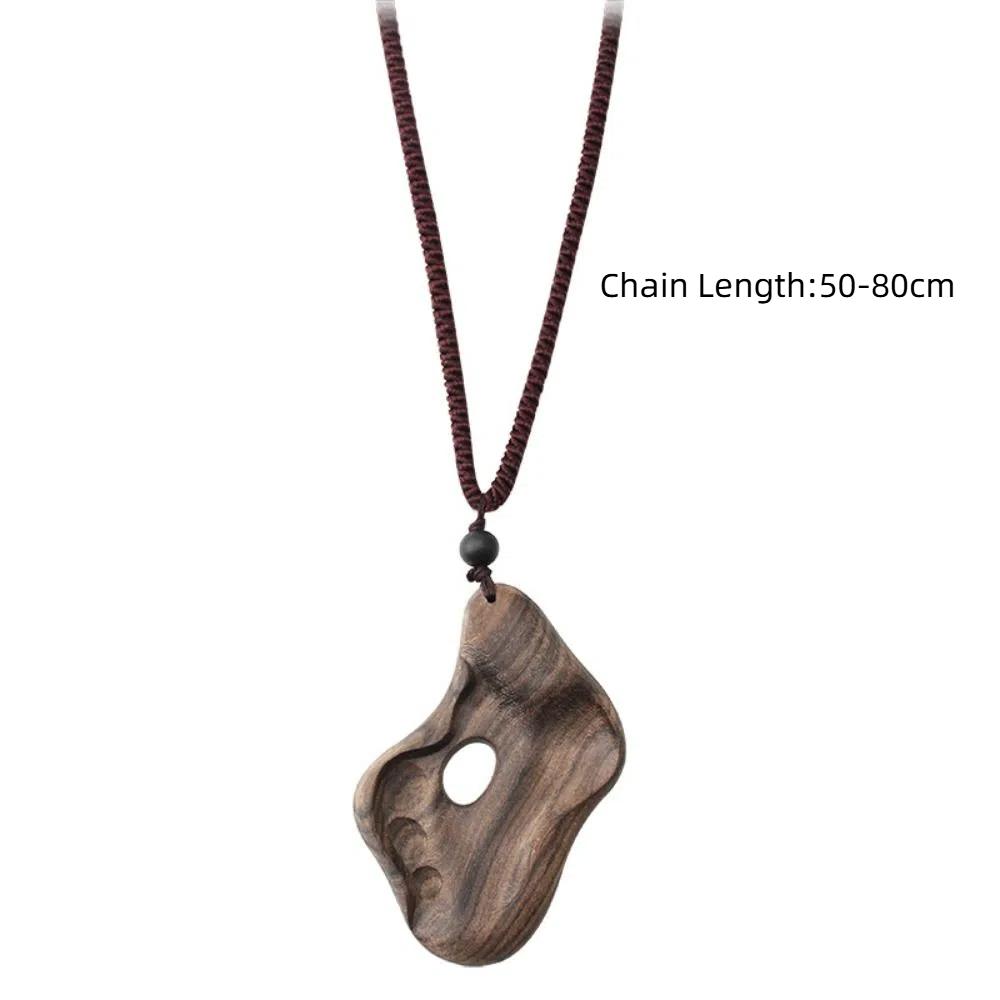 Pendant Wooden Bead Necklace Buddhist Jewelry Accessories Women Necklace Long Sweater Chain