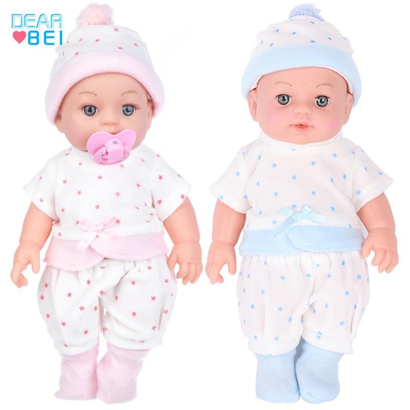 Inch Soft Rubber Reborn Baby Doll Fashion Dress Up Play Toy For Girls