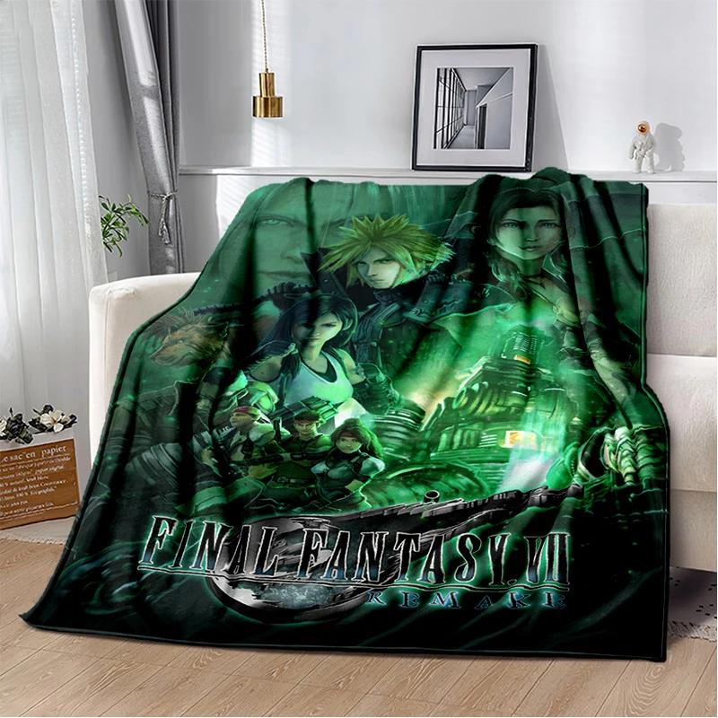 New Style Cloud Tifa Aerith Final Fantasy Games Sephiroth Blanket,Soft Throw Blanket for Home Bedroom Bed Sofa Cover Kids