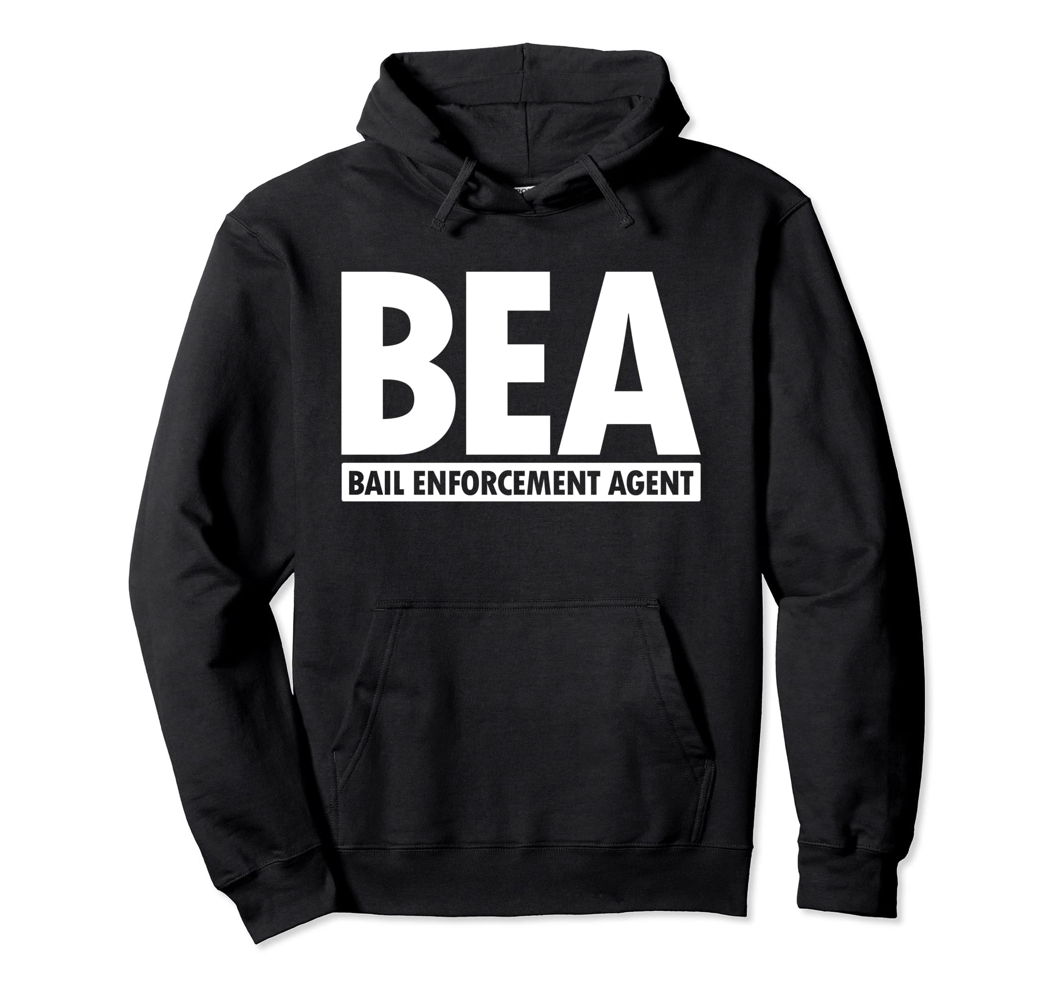 

BEA Bail Enforcement Agent Bounty Hunter Uniform White Hoodie