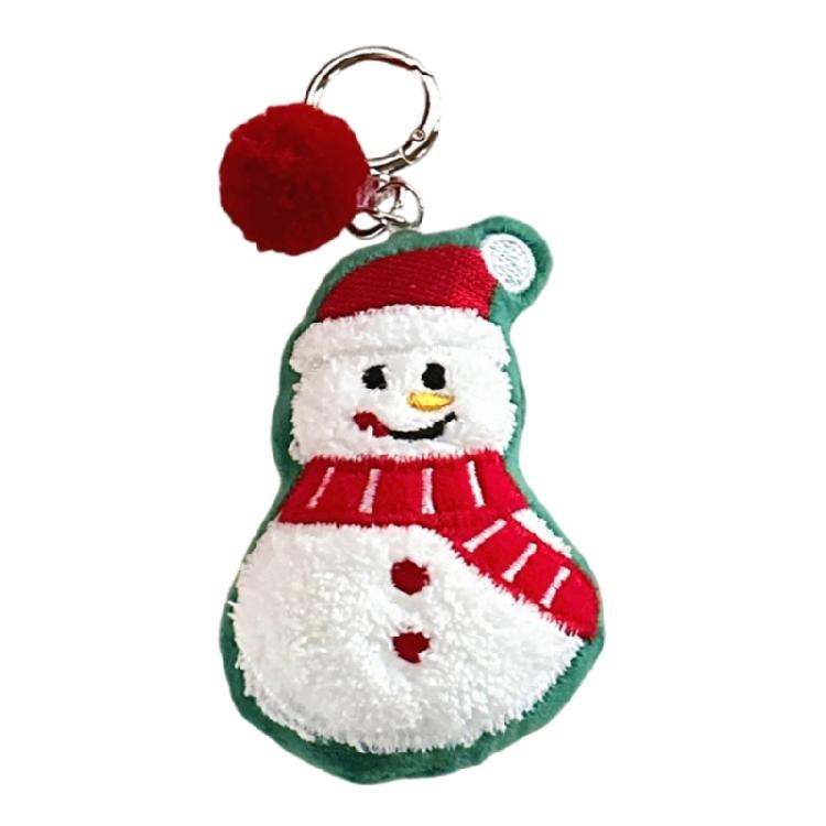 Lovely Santa Cartoon Plush Toy for Kids Keychain Christmas Tree Cartoon Santa Soft Charm Stuffed Reindeer Toy