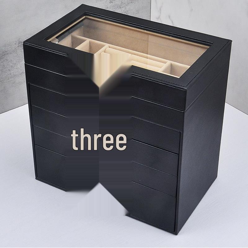 Boîte à Bijoux Deluxe Multi-Couches pour Boucles d'Oreilles, Bagues, Colliers & Bracelets - Cadeau d'Anniversaire Parfait