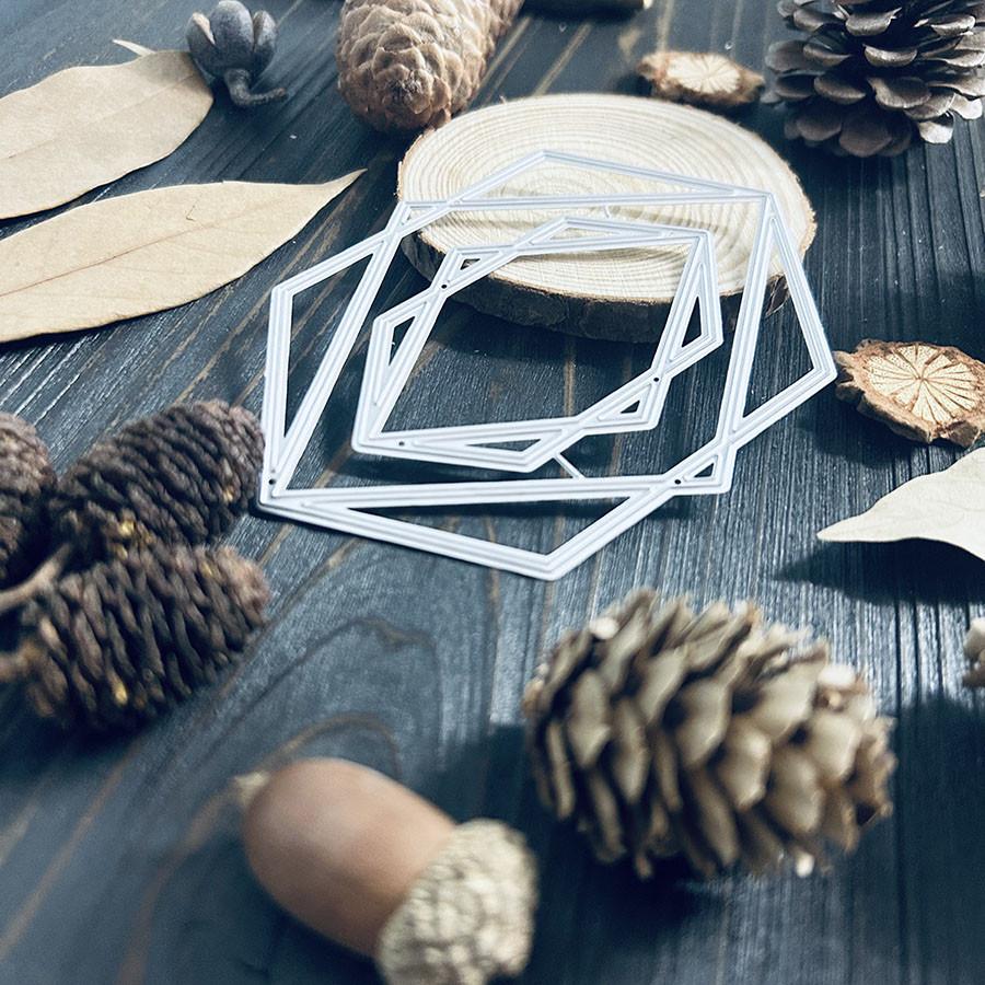 Multi-layered Diamond Metal Cutting Dies Stencil for DIY Scrapbooking Photo Album Embossing Paper Cards Crafts Diecuts