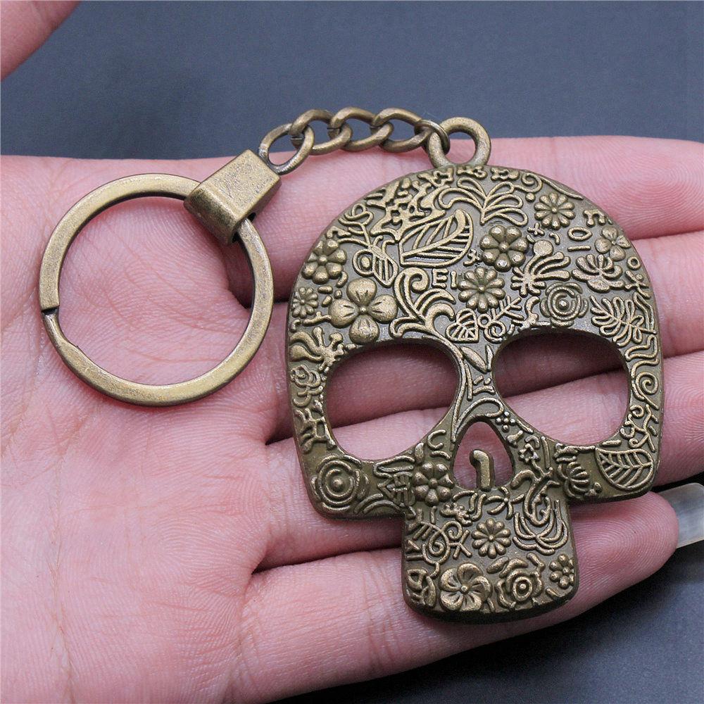 30mm Keychains Bat Cross Skull Vintage Jewelry Supplies QY006