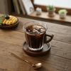 Heat-resistant Espresso Latte Cup Wooden Plate Coffee Mug Creative Milk Tea Cup  Cafe Use
