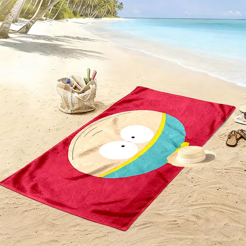Eric Cartman Print Beach Towel, Large Soft Quick Dry Towel for Beach Camping Swimming
