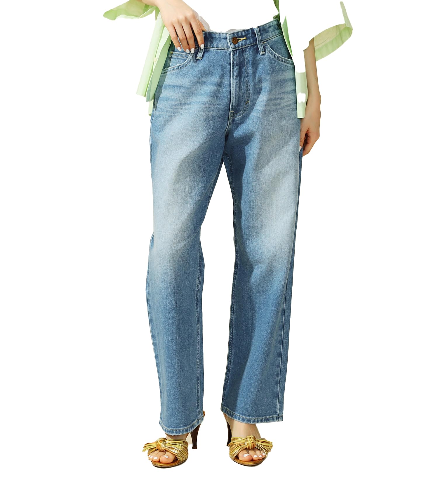 

Lee Jeans Прямые Джинсы Большого Размера M [XXS-4L] Женские Брюки, Стрейч, Размеры, Синий, синий