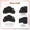 Ancient Style Hanfu Wig Bun with Full Hair Strand Updo Hairstyle Headwear Set