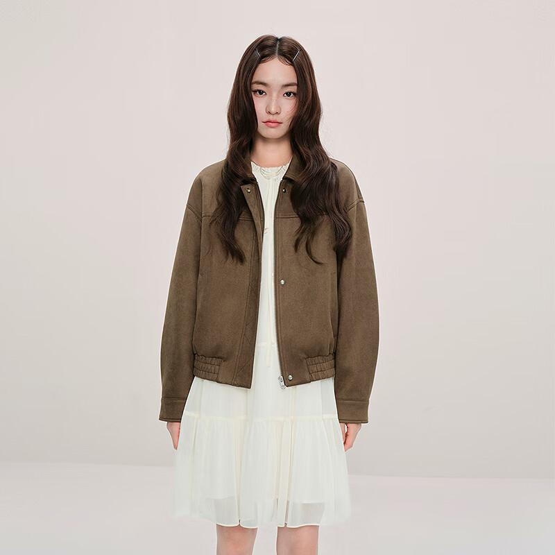 Ledin Autumn Maillard Loose Fit Jacket L