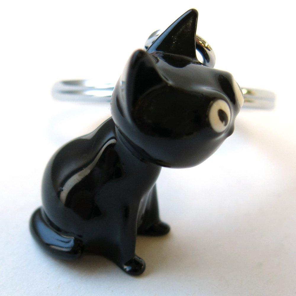 TROIKA (Troika) Black Cat Keyring Felix KR16-22/BK Black Cat Keychain Accessory Charm