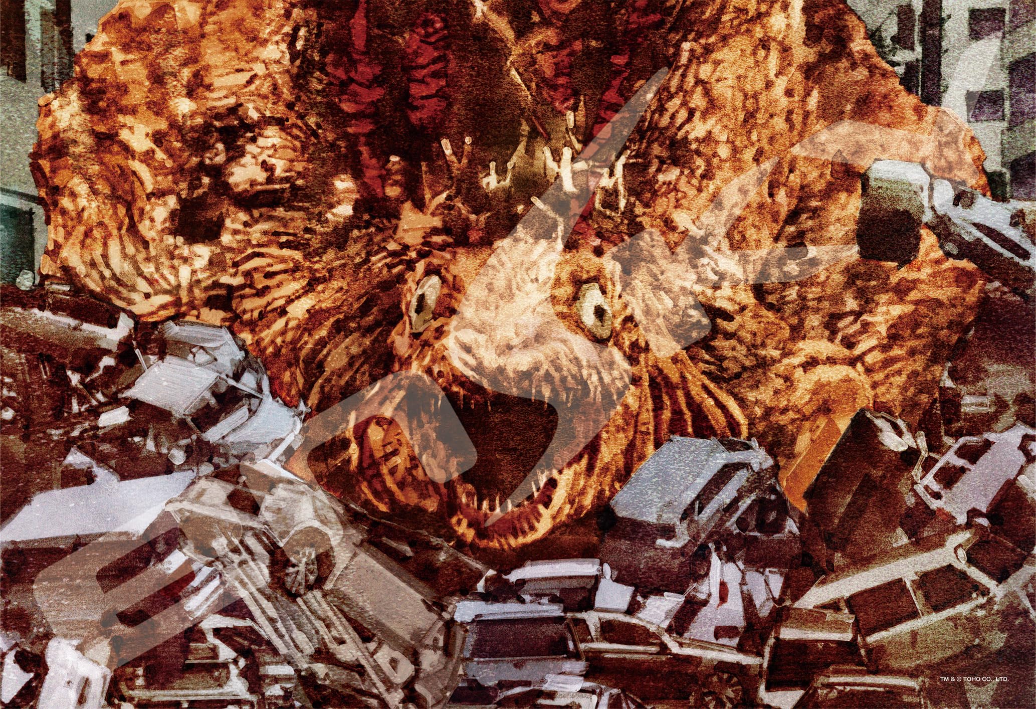 Ensky jigsaw Godzilla Yoshito Sugawara Godzilla Second Form 300-piece puzzle, series, WORKS, (26x38cm)