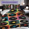 1PC Music, guitar Theme Bedding Quilt Set Quilt Cover Pillowcase Home Decoration Birthday Gift (1 * duvet cover +  2* pillowcase, without core)