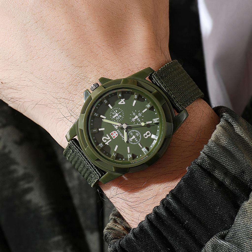 Casual Men Military Watches Sport Quartz Wristwatch Nylon Band Male Clock Watch Relogio Masculino