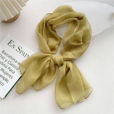 Tencel Square Scarf Women's Summer Thin Sunscreen and Neck Protection Versatile Summer Scarf