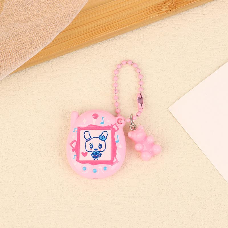 Tamagotchi Kočka Medvěd Klíčenka Realistické Elektronické Zvířátko Korálkový Náhrdelník Přívěsek Kroužek na Klíče Šperk Dekorace na Tašku