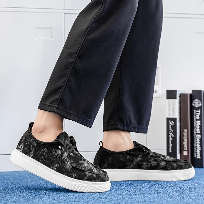 Fashion Summer Men's Canvas Shoes Denim Sneakers Women Canvas Shoes Breathable Moccasins Vulcanized Shoes Men's Sneakers Shoes Plus Size