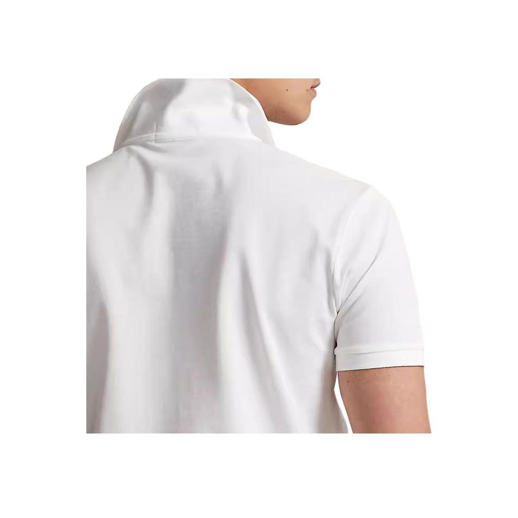 Polo Ralph Lauren Solid Slim Fit Stretch Short Sleeve Polo Shirt Men tops White MNPOKNI1N820211-100