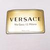 Versace Gold Logo Plaque Printed Short Sleeve T-Shirt Men Tops White A87387-A228806-A1001