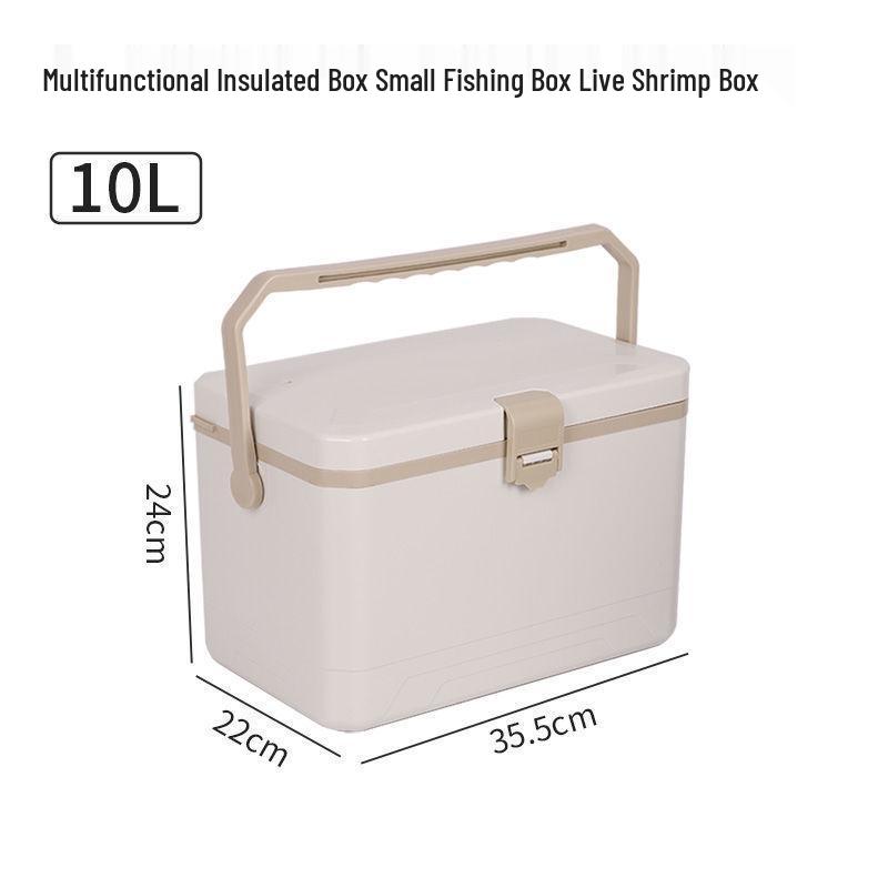 Sea Fishing Insulated Tackle Box with Oxygenator - Lightweight, Refrigerated, and Perfect for Live Shrimp.