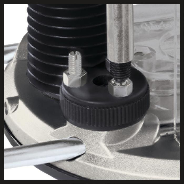 Einhell défonceuse te-ro 1255 (1200 w, longueur du câble d'alimentation : 3 m, revêtement softgrip, livré avec accessoires)