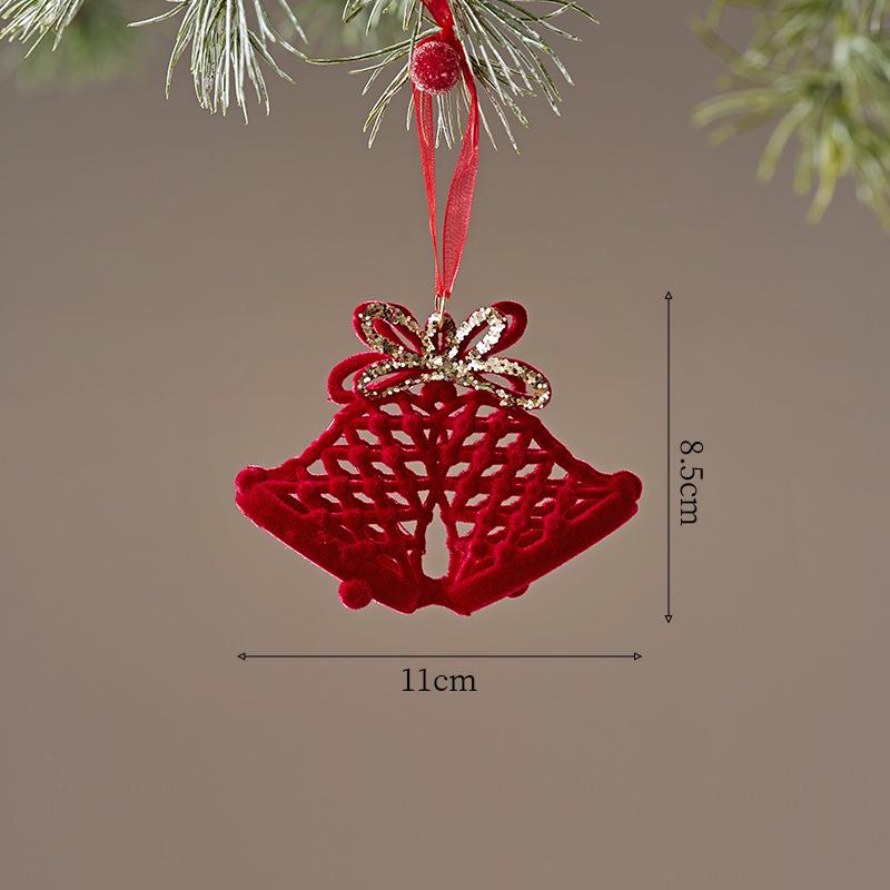 8CM Red Christmas Tree Ornament Ball with Print Design