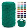 Chunky Large Roll 400g T-shirt Yarn for DIY Knitting, Crochet, Bags & Floor Mats