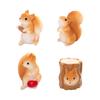 Moos MikrolandschaftNiedliche Kleine Eichhörnchen FigurenGartengestaltungsdekorationen Zubehör, Mini Ornamente