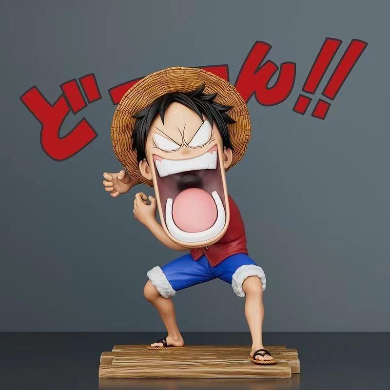 New 15cm One Piece Anime Figures Three Captains Sanji Monkey D Luffy Roronoa Zoro Action Model Hungry Trio PVC Model Playthings Presents