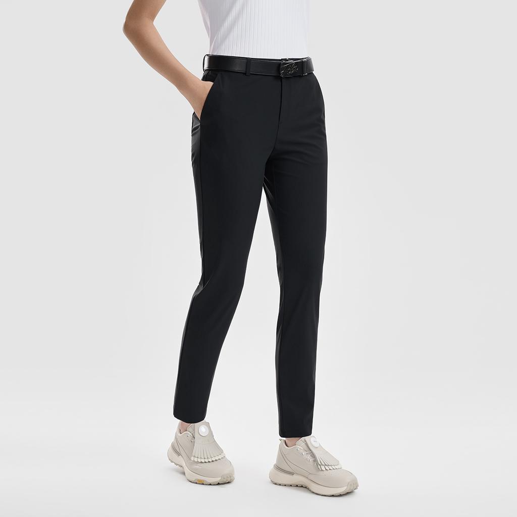 Fila Golf Series Simple Classic Sports Versatile Comfortable Knitted Casual Pants Women Bottoms A11W625605FBK