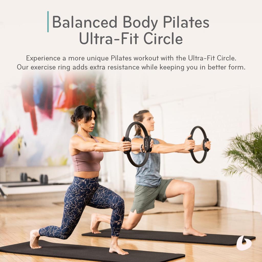 Balanced Body Ultra Fit Circle Pilates Body Leg Fitness Thigh Pilates Pilates Ring Fitness Equipment for Home or Studio Use Ring, Ring, Circle,