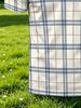 Men's Outdoor Polo Shirt, Available in Multiple Sizes, Men's Short-Sleeve Polo, Vintage Plaid Print, White Turn- Collar, Men's Top, Suitable for