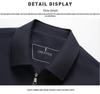 Men's Milk Silk Windproof Jacket - Spring/Autumn Business Casual, Non-Iron, Anti-Wrinkle, Soft Lapel Outerwear