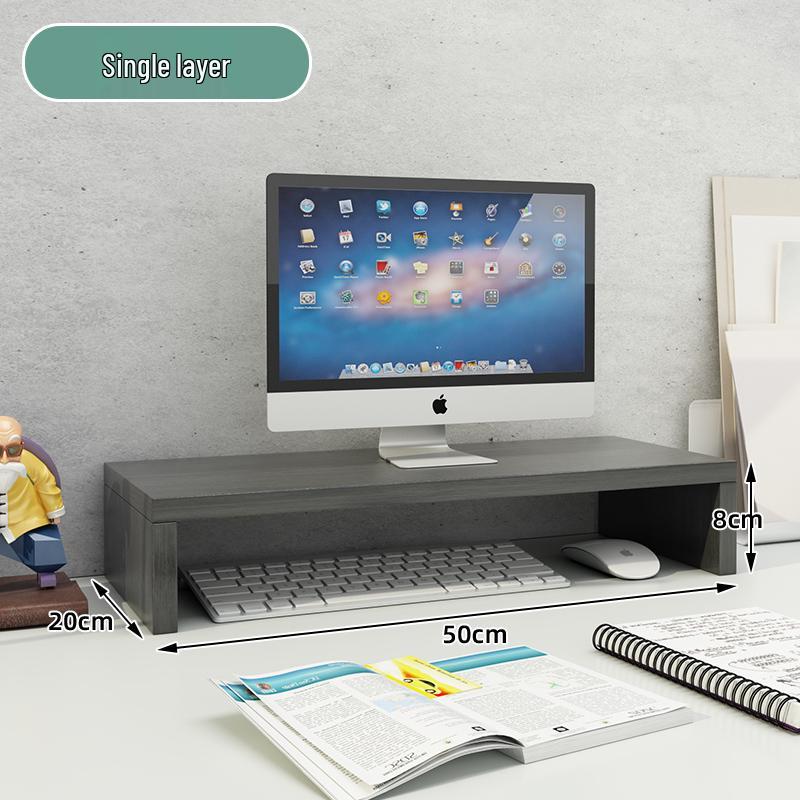 Wooden Laptop & Monitor Riser Stand for Desktops