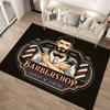 15 Size Barber Shop Retro Signage Area Rug Large Carpet Rug for Living Room Bedroom Kitchen Bathroom Bedside Play Anti-slip Mat