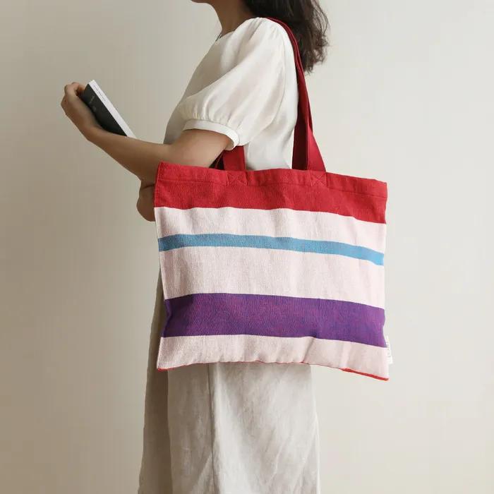 Organic Cotton Wide Eco Bag Sandy Glow