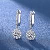 2026 Inlaid Zircon Earrings Women's Diamond-set Fashion Round Square Bag Flower Ear Buckle Earrings