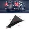 Gloss Black 4Pcs Universal Curved Shape Rear Bumper Diffuser Shark Fin Spoiler Trim Covers Decoration Set Lip Wing Splitter