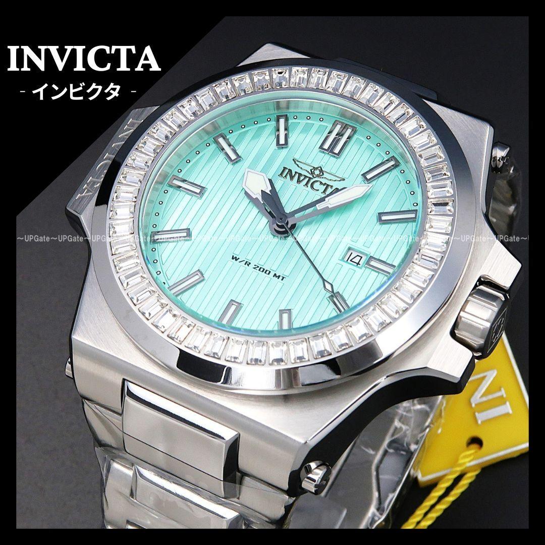 Used OverwhelmingCrystalSwiss Move INVICTA AKULA 43383 Invicta Silver Turquoise Blue