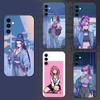 8Bit World Girls Handyhülle Für Samsung Galaxy A73,A72,A71,A70,A52,A51 Andere Weiche Schwarze Hülle