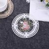 Plate Mat Exquisite Embroidery Desktop Decoration Round INS Style Table Coaster for Photo
