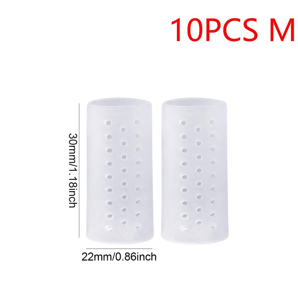 Toe Covers Transparent Silicone Toe Sleeves Breathable Toe Caps for Bunion Corns Hammer Toe Blisters Calluses